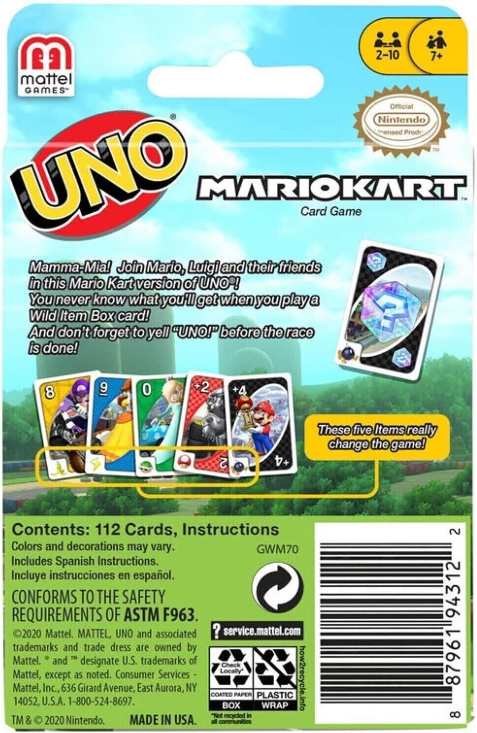 UNO Mario Kart Card Game image 6