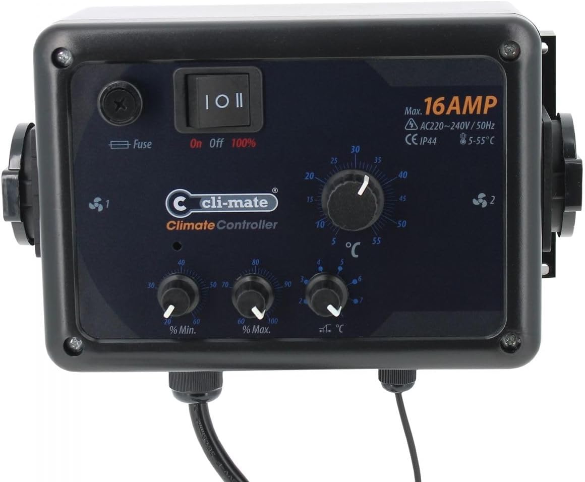 Cli-Mate Climate Controller 16amp Fan & Temperature Control Hysteresis image 0