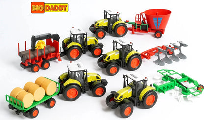 Big Daddy Farm Tractor Toy Truck 2-Piece with Sounds and Attachments image 0