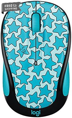 Logitech Doodle Collection M325C Wireless Optical Mouse - Twinkle Teal image 1