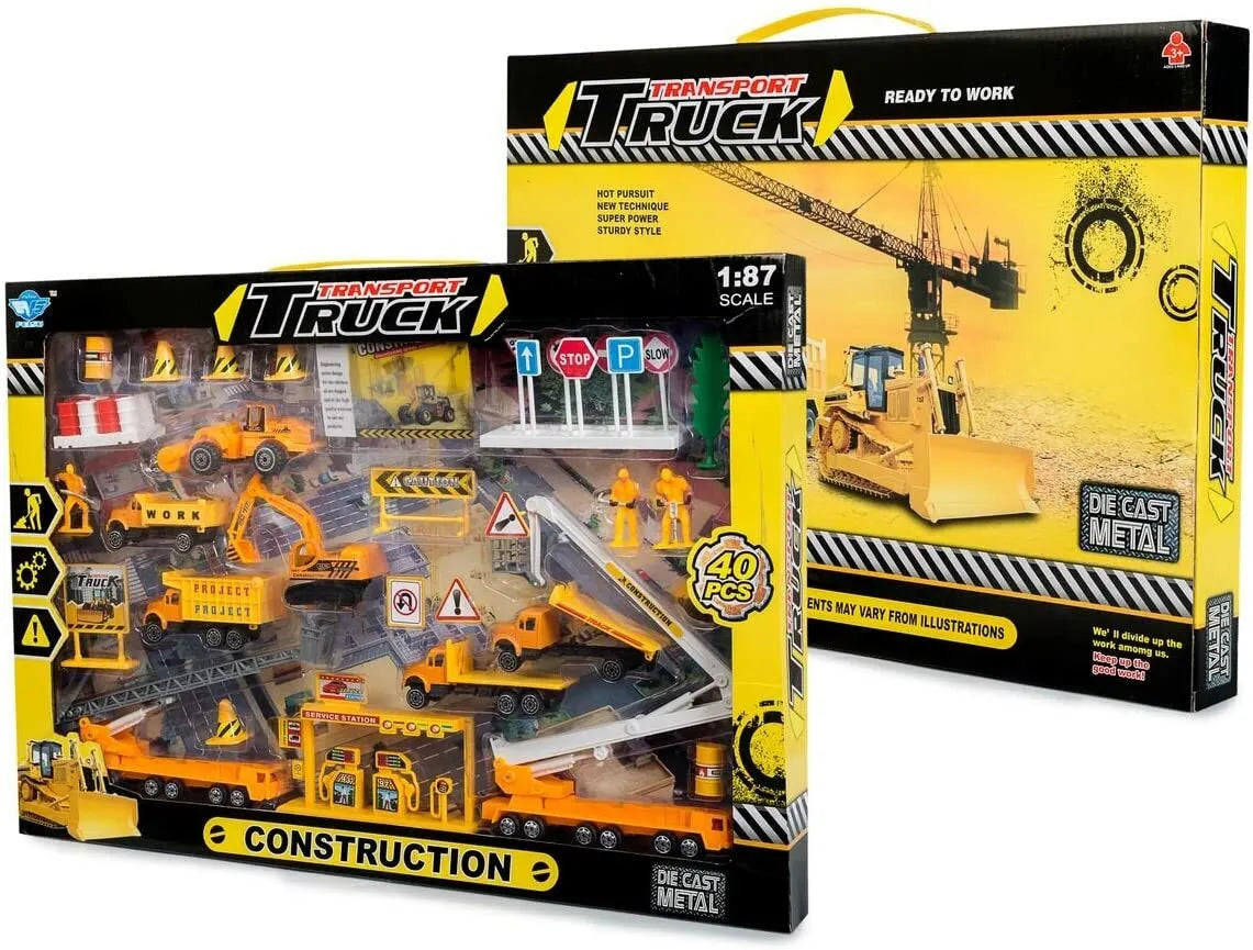 Big-Daddy Construction Car Toy Set 40Pcs image 0