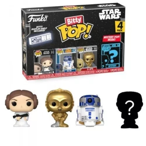 Funko Bitty POP: Star Wars Princess  Leia - R2-D2, C-3PO & Mystery Pop image 0