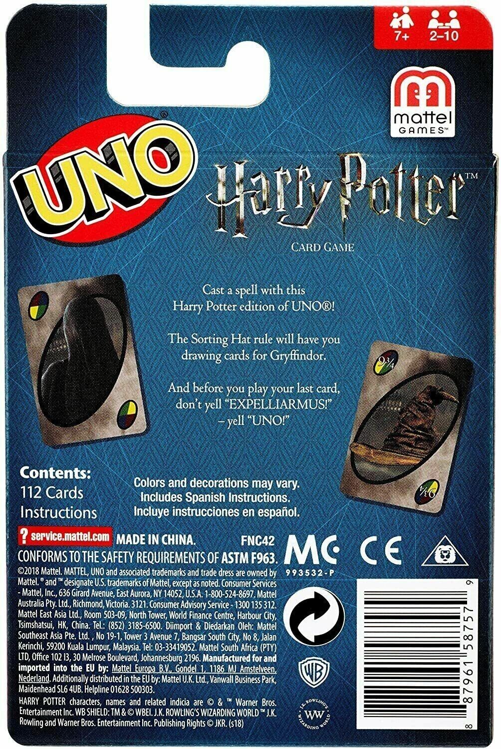 Uno Harry Potter Family Card Game image 2