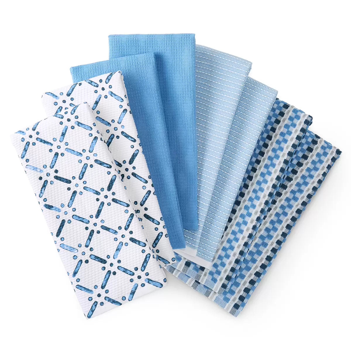 KitchenAid Printed Cotton Kitchen Towels Set – 8 Pack, 3 Colours image 10