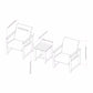 Sunvilla Helio 3 Piece Bistro Set + Cover