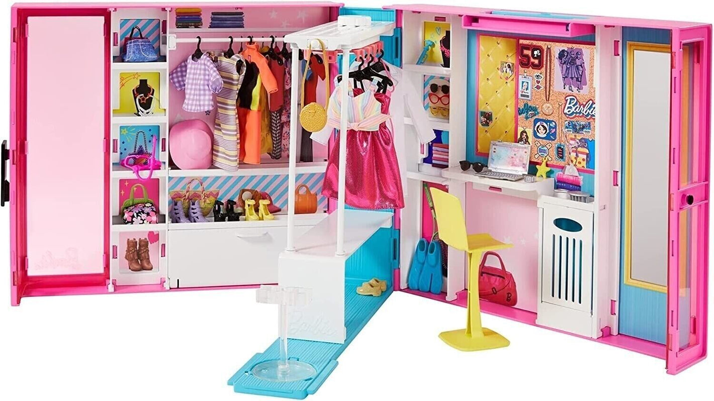 Barbie Closet Cupboard Playset with 30+ Accessories image 0