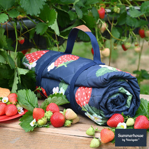 Navigate Strawberries & Cream Picnic Blanket, 175 X 140Cm image 0