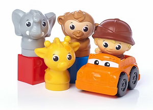 Mega Bloks First Builders Safari Animals Large Tub Town Fisher Price 100+