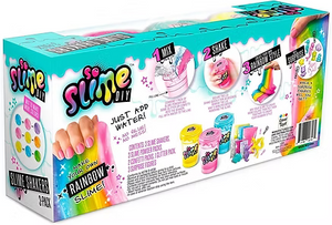 So Slime DIY Lot de 3 shakers à slime arc-en-ciel cosmique