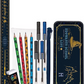 Harry Potter Stationery Set by Helix | 30-Piece | Hogwarts Maths & Writing Kit | Pencil Case Included