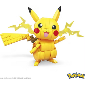 Pokémon Pikachu Buildable & Poseable Figure | 211 Pieces | Electric-Type Attack Details
