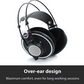 AKG Pro Audio Headphones Over-Ear Open-Back Flat-Wire Reference Studio