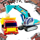 Ensemble de jouets de construction Big Daddy Excavatrice et Camion-benne
