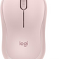 Souris sans fil silencieuse Logitech M220 avec récepteur USB Rose