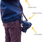 Étui latéral Cotton Carrier Wanderer, gris, pour soutien abdominal, taille unique