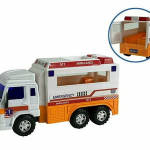 Camion jouet Ambulance Rescue 999 avec portes arrière ouvrantes et fermantes Big Daddy