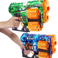 Pack de deux pistolets X-Shot Skins Dread Blasters : ensemble de combat à fléchettes en mousse à tir rapide