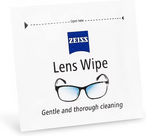 ZEISS Premium Pre‑Moistened Lens Wipes – 250 Individually Wrapped