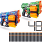 Pack de deux pistolets X-Shot Skins Dread Blasters : ensemble de combat à fléchettes en mousse à tir rapide