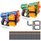 X-Shot Skins Dread Blasters Twin Pack | 2 Blasters & 48 Darts | 27m Range | Dual Rotating Barrels