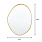 Gallery Chattenden Gold Pebble Mirror, 70 X 90Cm
