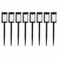 Naturally Solar Pathway Lights | 8-Pack | Solar Powered | 25 Lumens | Up to 8hrs | Stainless Steel