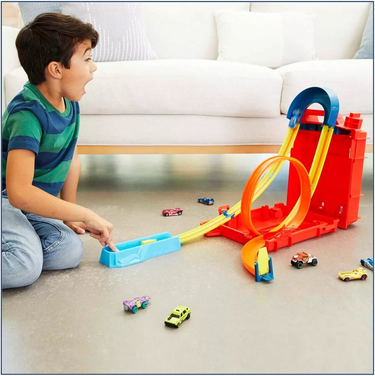 Hot Wheels Track Builder Unlimited Fuel Can Stunt Box image 1