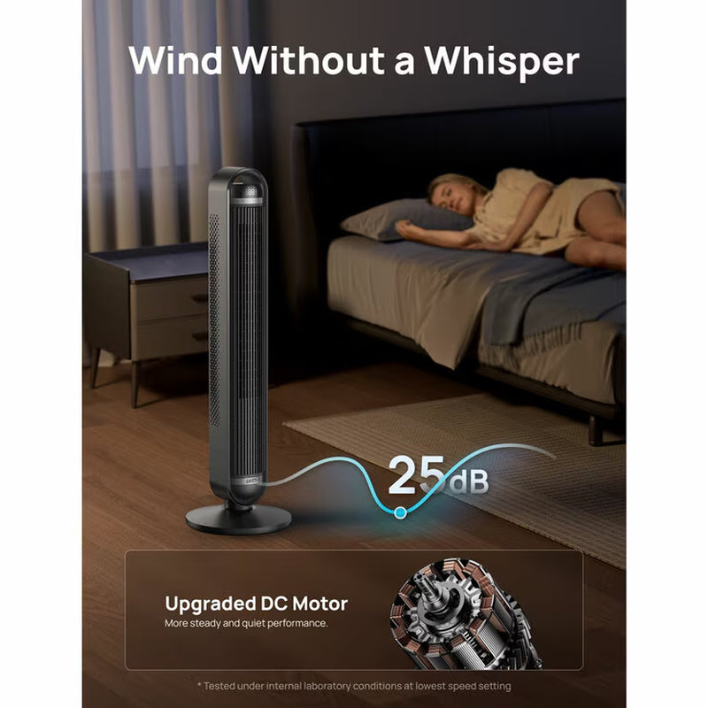 Dreo DR-HTF011S, Smart Cruiser Tower Fan in Black