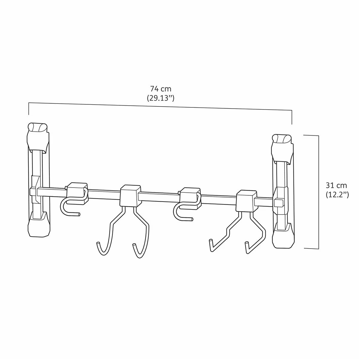 Keter 74Cm Multi-Purpose Tool Hanger Accessory for Keter Sheds