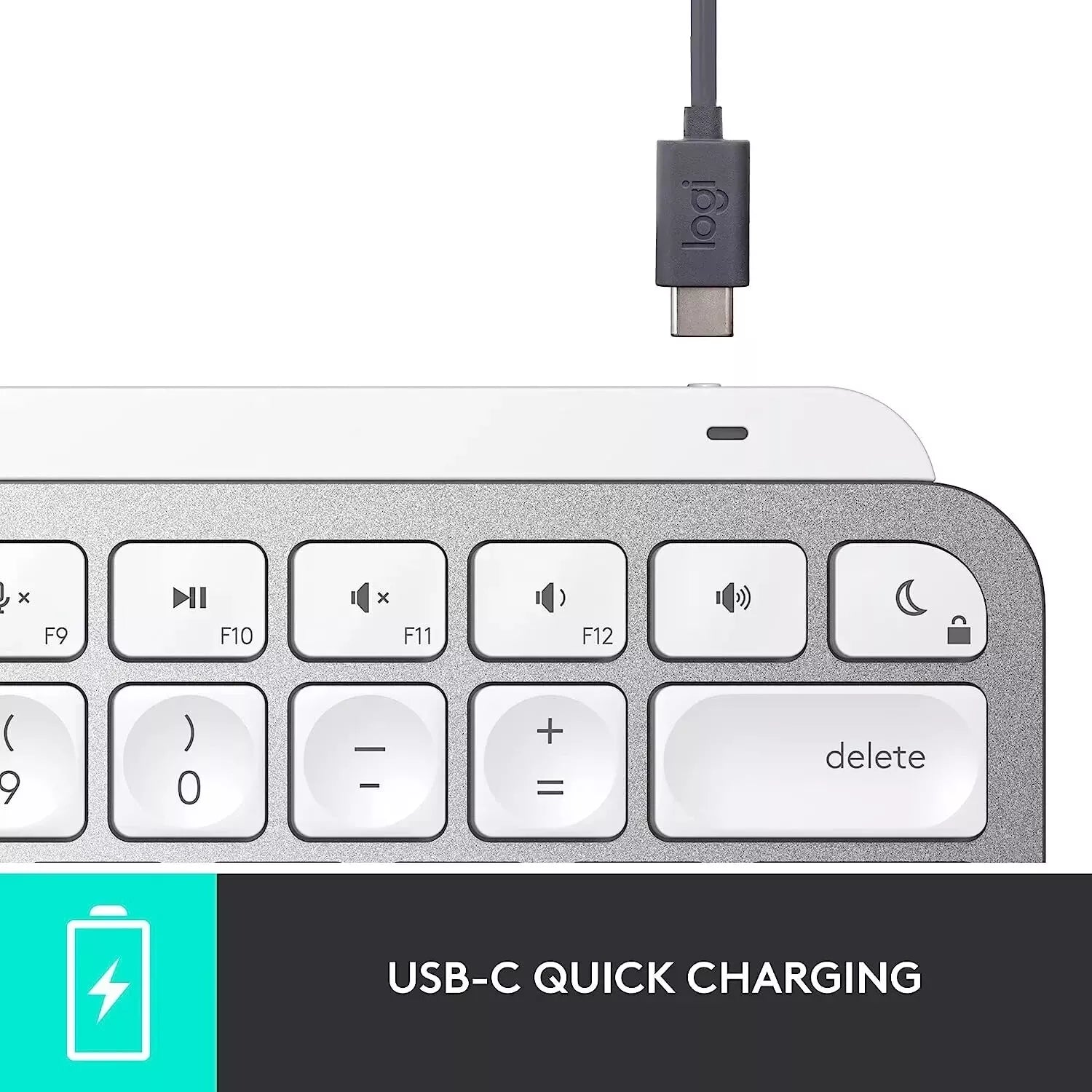 Logitech MX Keys Mini for Mac Minimalist Illuminated Keyboard, Compact US LAYOUT image 3