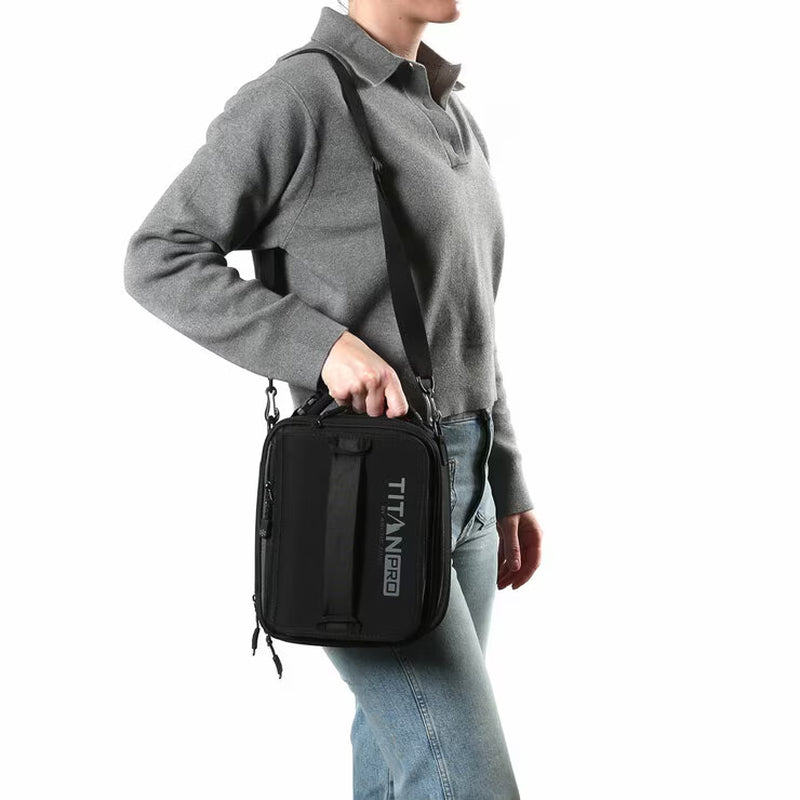 Titan Pro Expandable Fridge Cold Lunch Box in Black