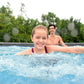 Bestway 20Ft X 12Ft Platinum Series Power Steel Oval Frame Pool with Sand Filter Pump and Solar Powered Pool Pad