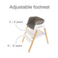 Tutti Bambini Nova Evolutionary Highchair in White image 5