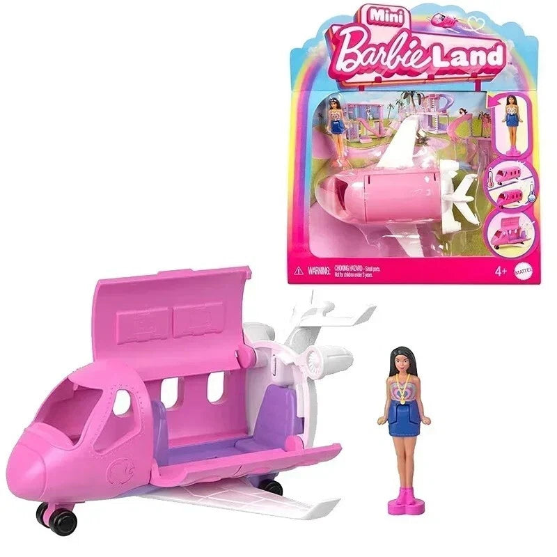 Mini Barbie Land Collectible Playset With 1.5-Inch Doll And DreamPlane image 0