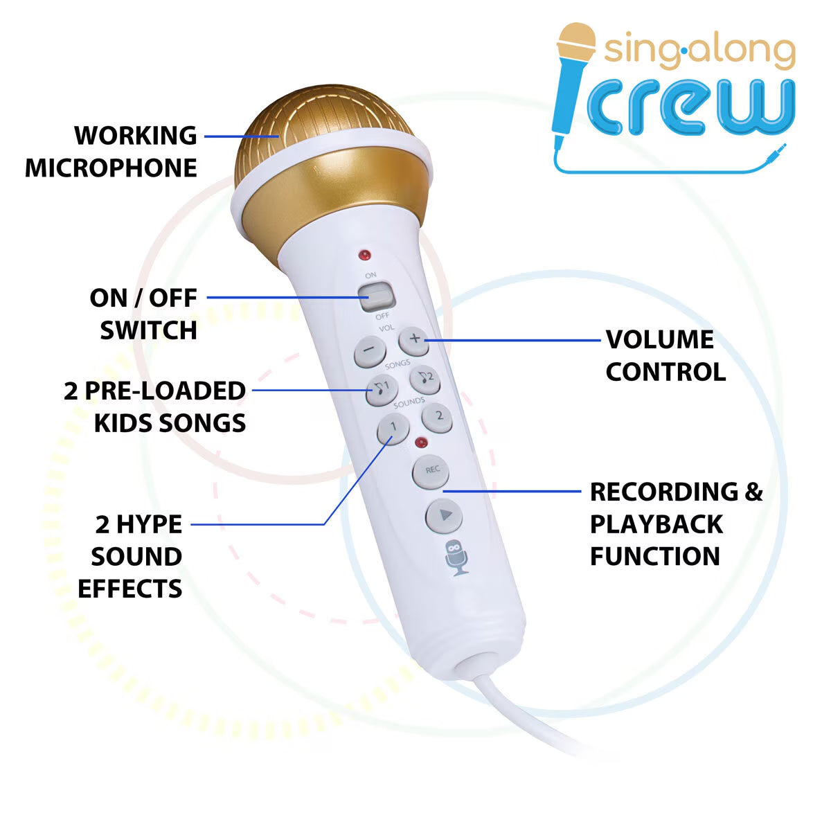 Plush Toy Sing Along, Trex Karaoke Backpack with Microphone and Speaker (3+ Year image 5
