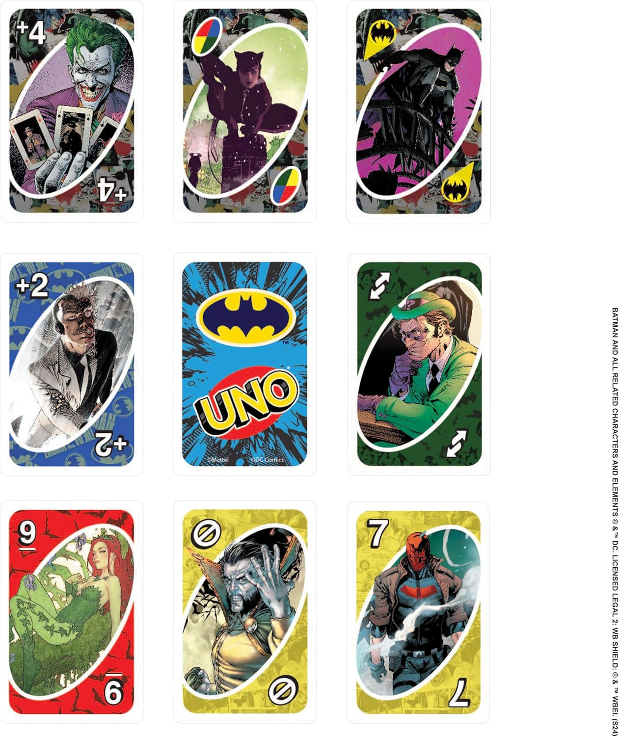 UNO Batman Card Game for Kids, Adults & Family with Collectible Deck & Special Rule Inspired by Batman Comics