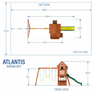 Backyard Discovery Atlantis Swingset Playcentre (3-10 Years)