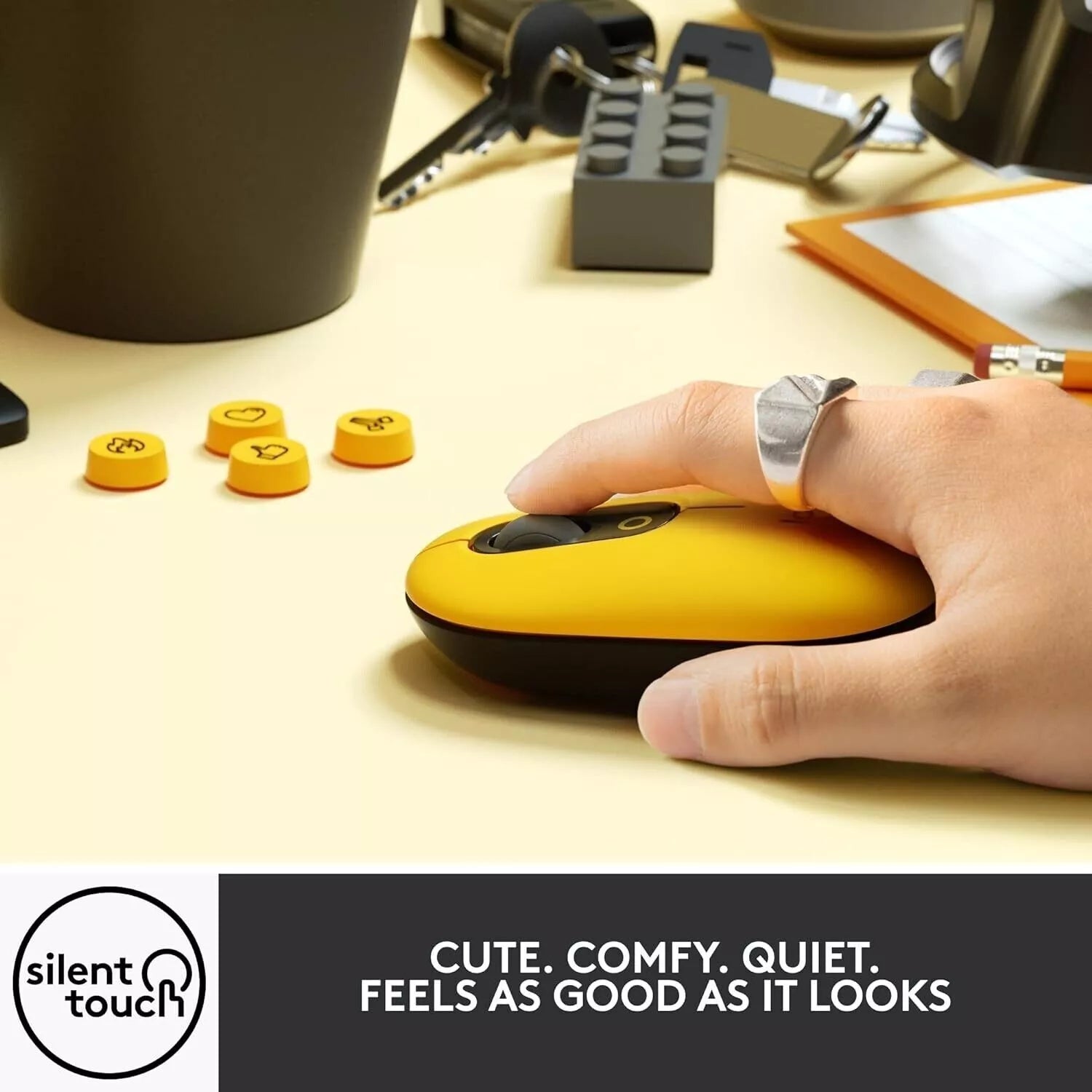 Logitech POP Emoji  Mouse Blast Yellow image 1