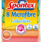 Spontex Multi-Purpose Microfibre Cleaning Cloths | 30 × 30 cm, 8 or 24 Pack