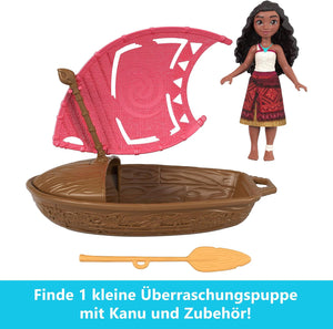 Disney Vaiana 2 Wayfinder Wonders Playset with Small Surprise Doll, Canoe and Accessory, Inspired by the Movie (Styles May Vary), JBT68
