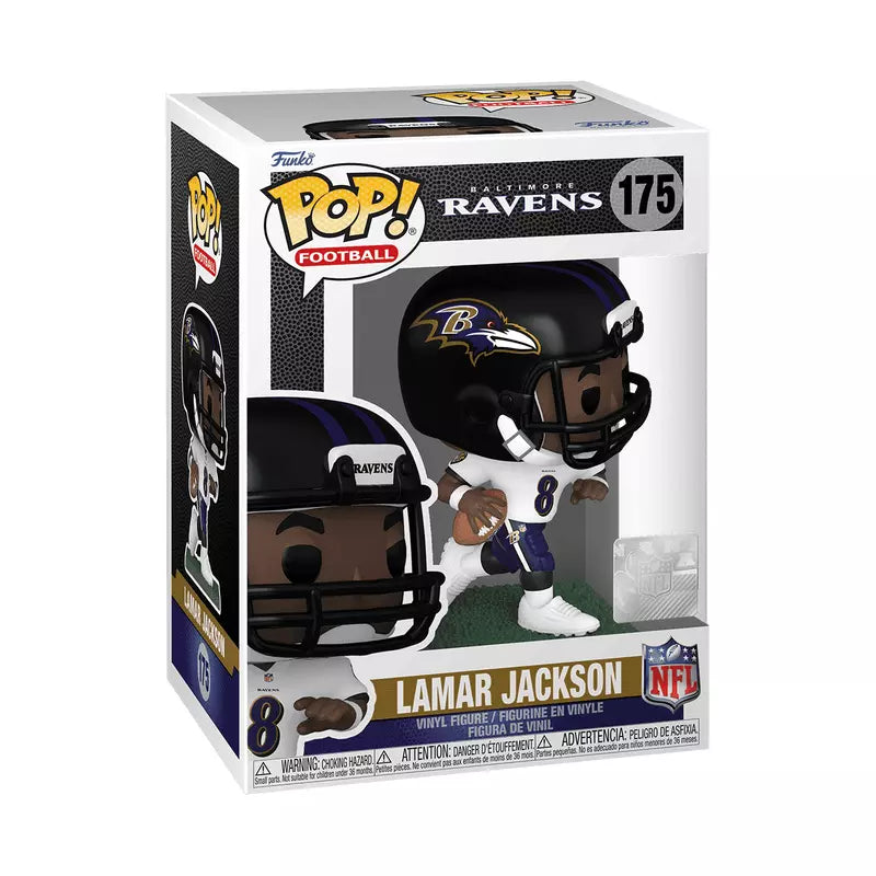Funko Pop! NFL: Baltimore Ravens - Lamar Jackson (Away Uniform) image 2
