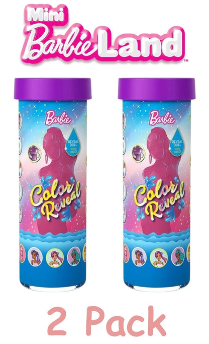 Barbie Mini BarbieLand Colour Reveal Doll | Water-Reveal Surprise | 3.8cm