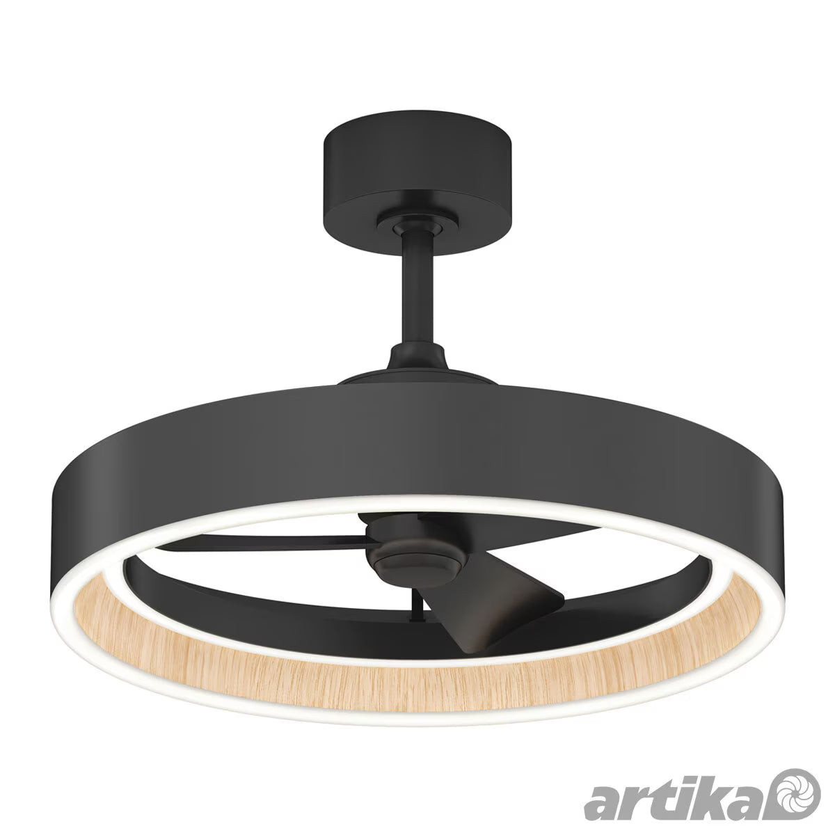 Artika Alton 24" (61Cm) Wood Accent Fan Light with Remote Control image 0