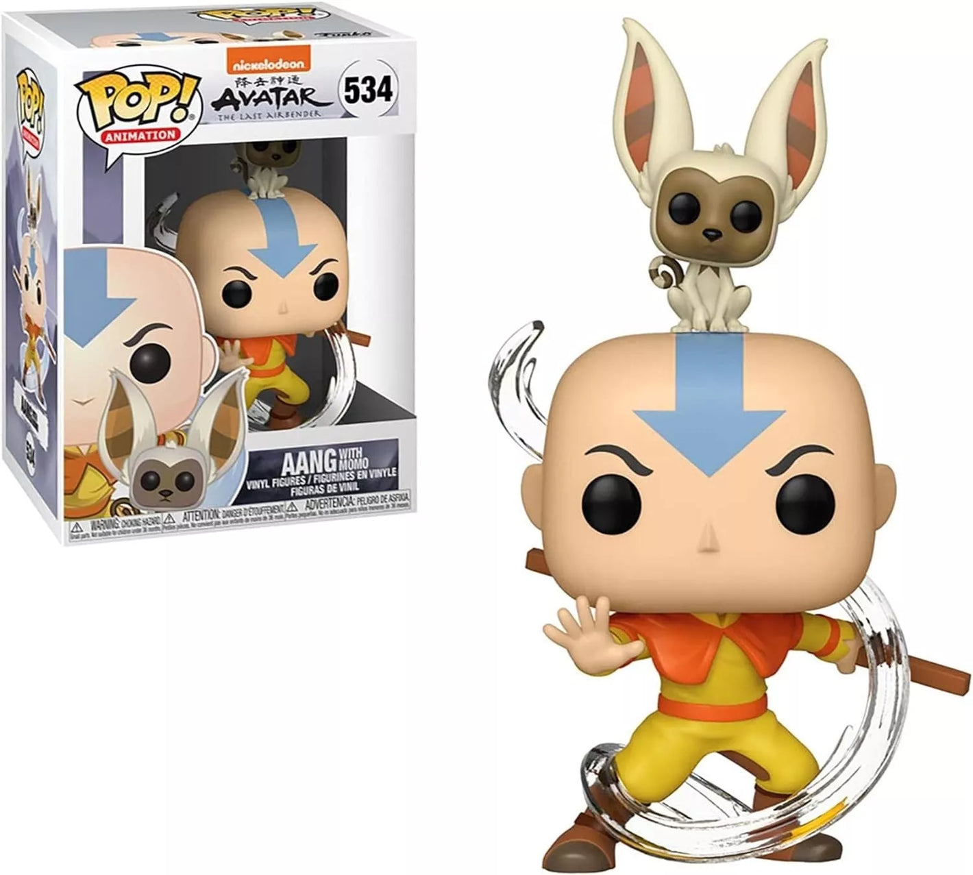 Funko Pop! Animation: Avatar - Aang with Momo image 0