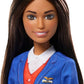 Barbie Flight Attendant Brunette Fashion Doll with Uniform and Accessories image 1