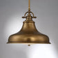 Suspension Quoizel Emery 1 lumière, format moyen, en bronze palladien