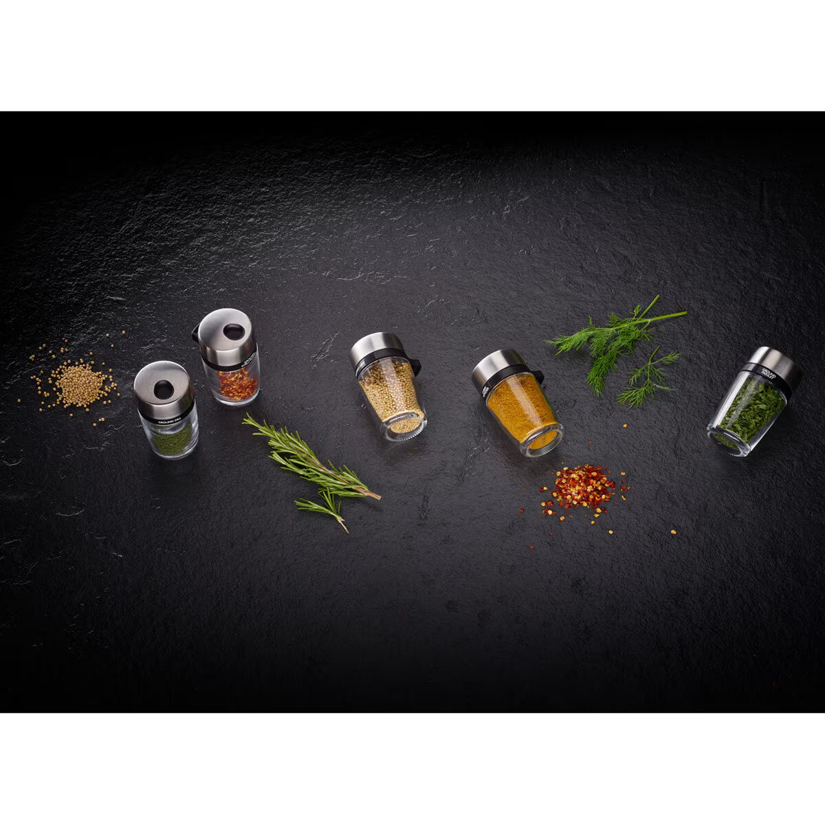 Cole & Mason 20 Jar Filled Spice Rack Carousel image 6