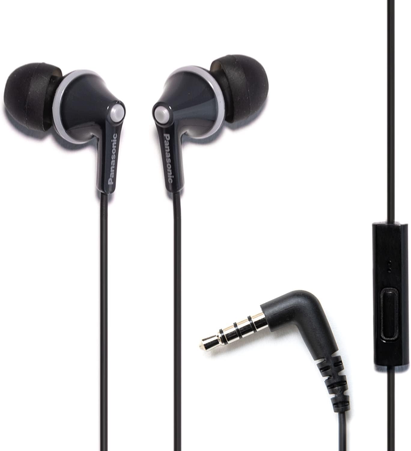 Panasonic Earphones with Microphone Black image 2
