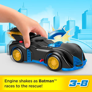 Fisher-Price Imaginext Batman Shake‑Spin Batmobile Playset with Poseable Figure image 1