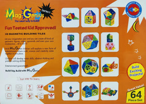 Mag-Genius Series 2 Magnetic Building Blocks Tiles image 1